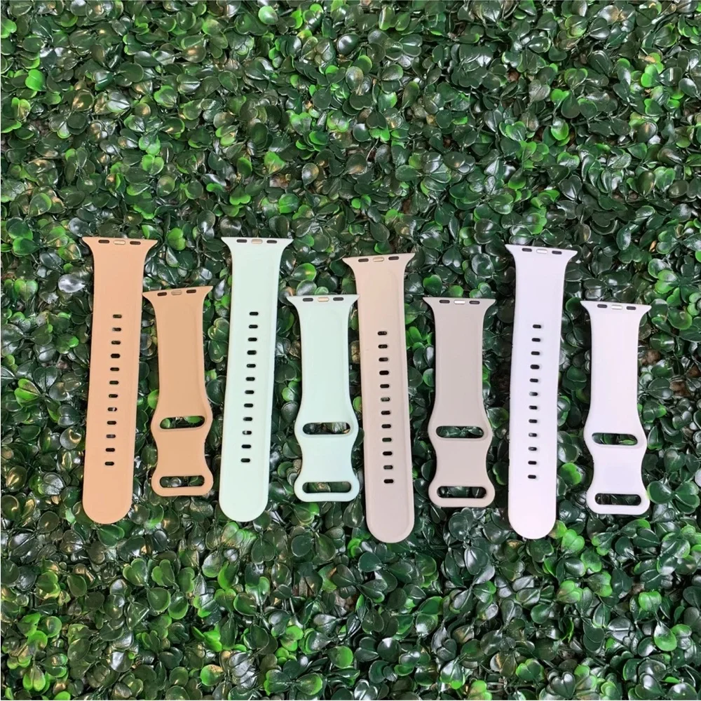 Disney Parks Themed Silicone Watch Bands for Apple Smart Watch 42/44/45/49mm 4pk